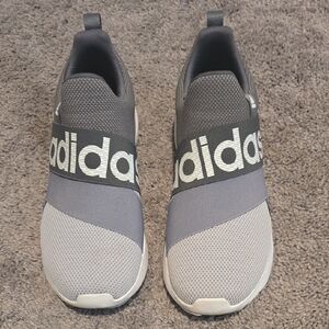 Adidas Lite Racer Men’s Slip-On Athletic Sneakers Charcoal/Light Gray Size 10